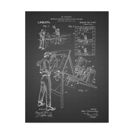 Trademark Fine Art Cole Borders 'Technical Drawing' Canvas Art, 14x19 ALI21794-C1419GG